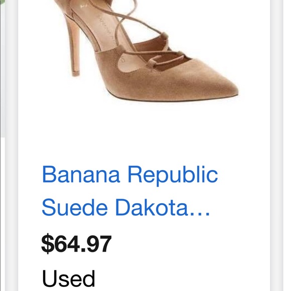 Banana Republic Lace up suede heels - Picture 5 of 8
